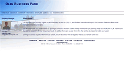 Desktop Screenshot of olinbusinesspark.com
