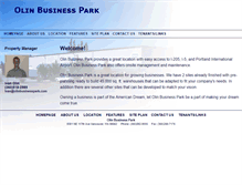 Tablet Screenshot of olinbusinesspark.com